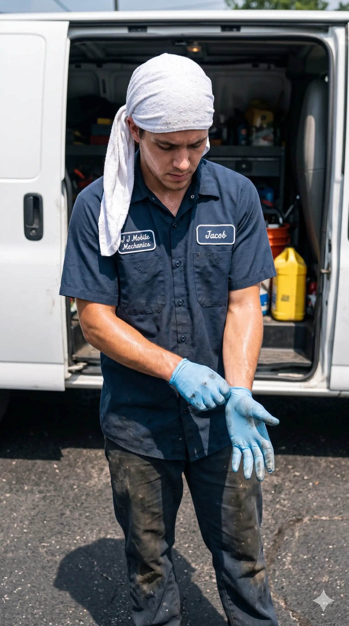 Mechanic at work